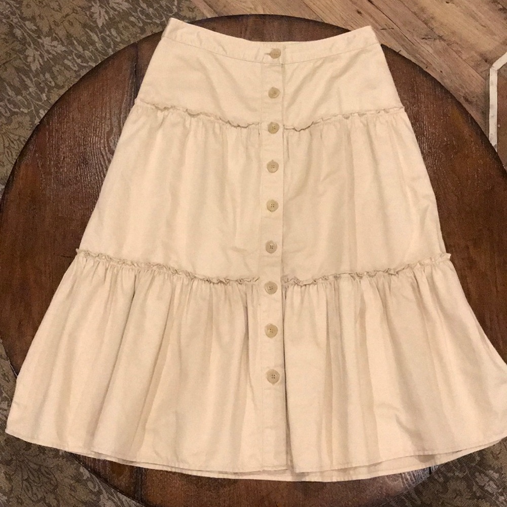 Banana republic button front skirt